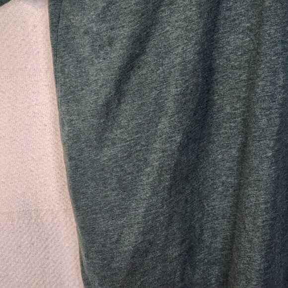 Polo Ralph Lauren Heather Green SS Logo Pocket V-Neck Cotton Poly Tee Sz M 10-12 - Picture 7 of 16